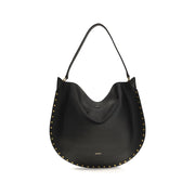 Isabel Marant Black Calf Leather Bos Taurus Shoulder Bag