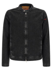 Diesel Black Cotton Denim Jacket