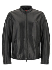 Diesel Black Lamb Leather Leather Jacket