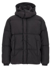Diesel Black Polyamide Full-Length Jacket