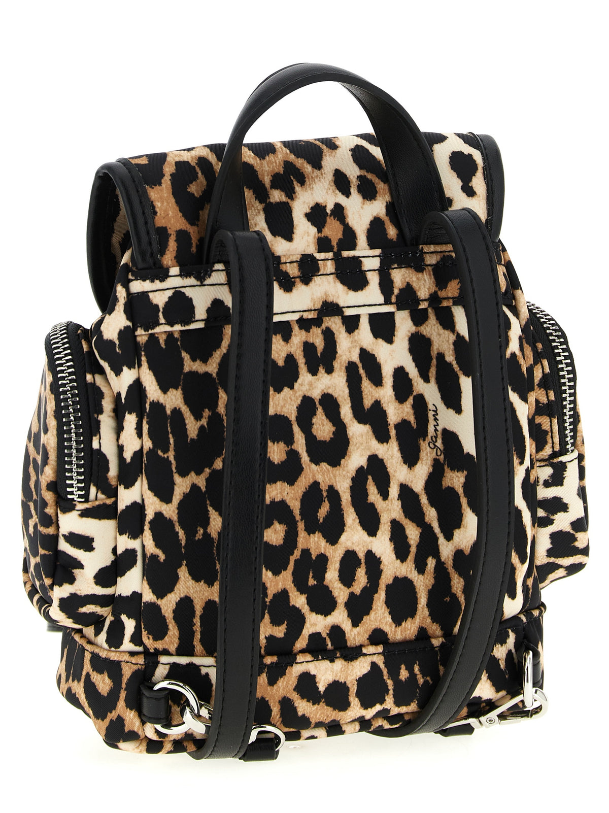 Ganni Brown Recycled Polyamide Backpack