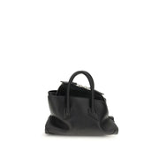 The Attico Black Calf Leather Bos Taurus Shoulder Bag