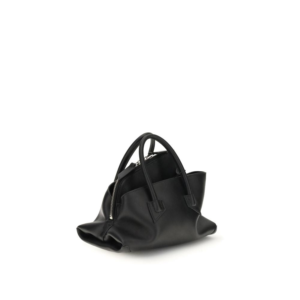 The Attico Black Calf Leather Bos Taurus Shoulder Bag