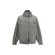 The Attico Gray Cotton Bomber