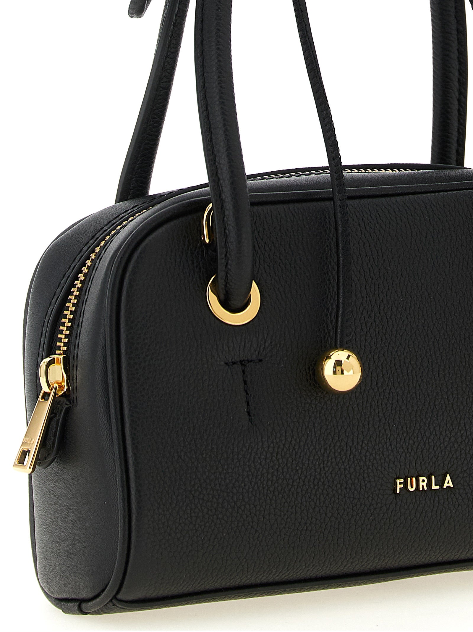Furla Black Calfskin Handbag for Women