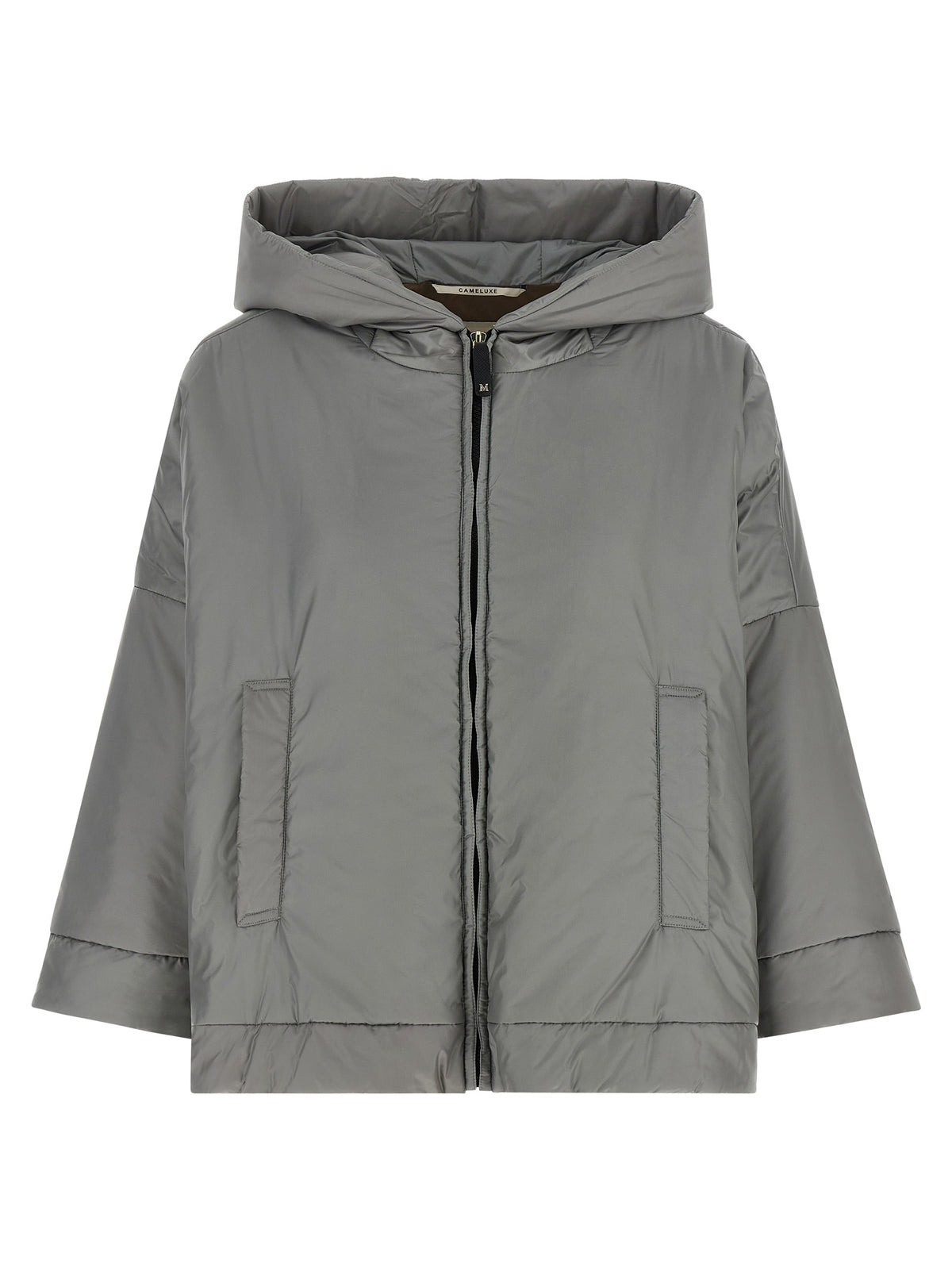 Max Mara Gray Polyester Shell Jacket