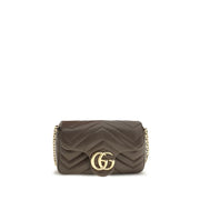 Gucci Brown Calf Leather Bos Taurus Shoulder Bag