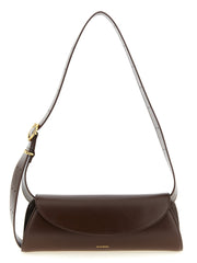 Jil Sander Brown Calfskin Shoulder Bag for Women