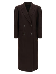 Twinset Brown Wool Coat