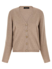 Fabiana Filippi Beige Virgin Wool Cardigan