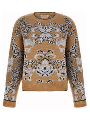 Twinset Brown Wool Cardigan