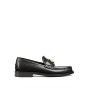 Gucci Black Leather Slip-On Loafers