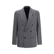 Lardini Gray Wool Oves Aries Blazer