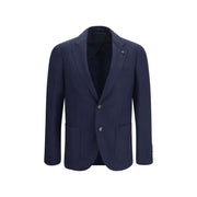 Lardini Blue Wool Oves Aries Jacket