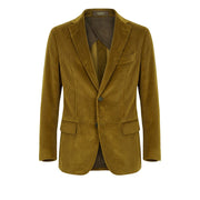 Peserico Green Cotton Men Jacket
