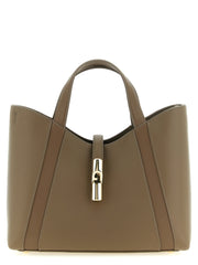 Furla Gray Calfskin Tote Bag