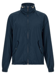 Brunello Cucinelli Blue Polyester Full-Length Jacket