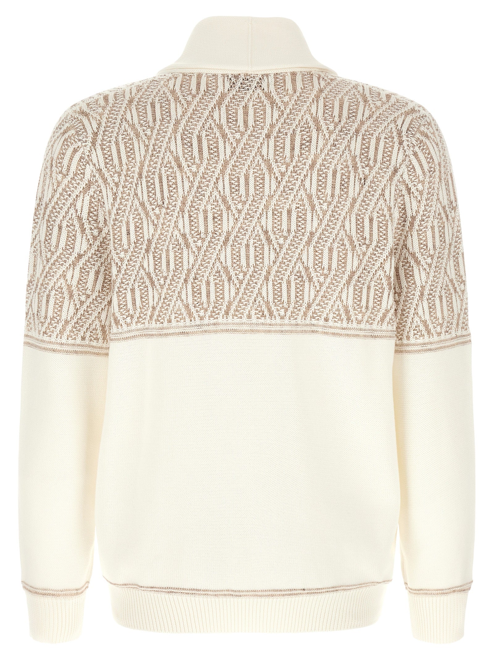 Brunello Cucinelli Beige Cotton Cardigan for Men