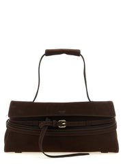 Moschino Brown Calfskin Shoulder Bag
