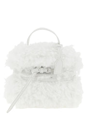 Moschino White Leather Handbag