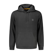Hugo Boss Black Cotton Men's Hooded Sweatshirt