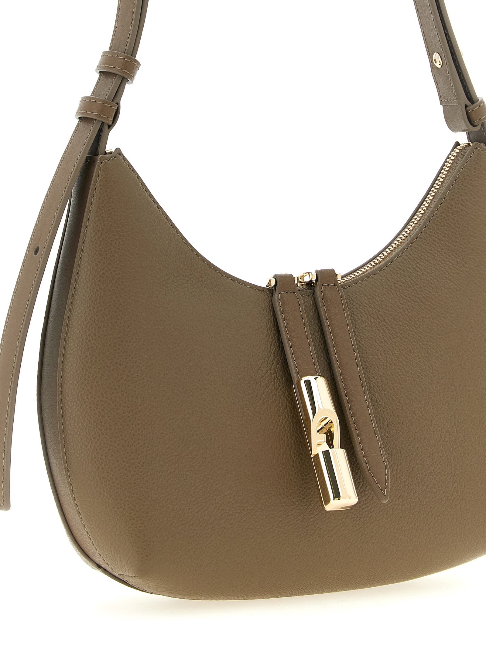 Furla Beige Calfskin Shoulder Bag for Women