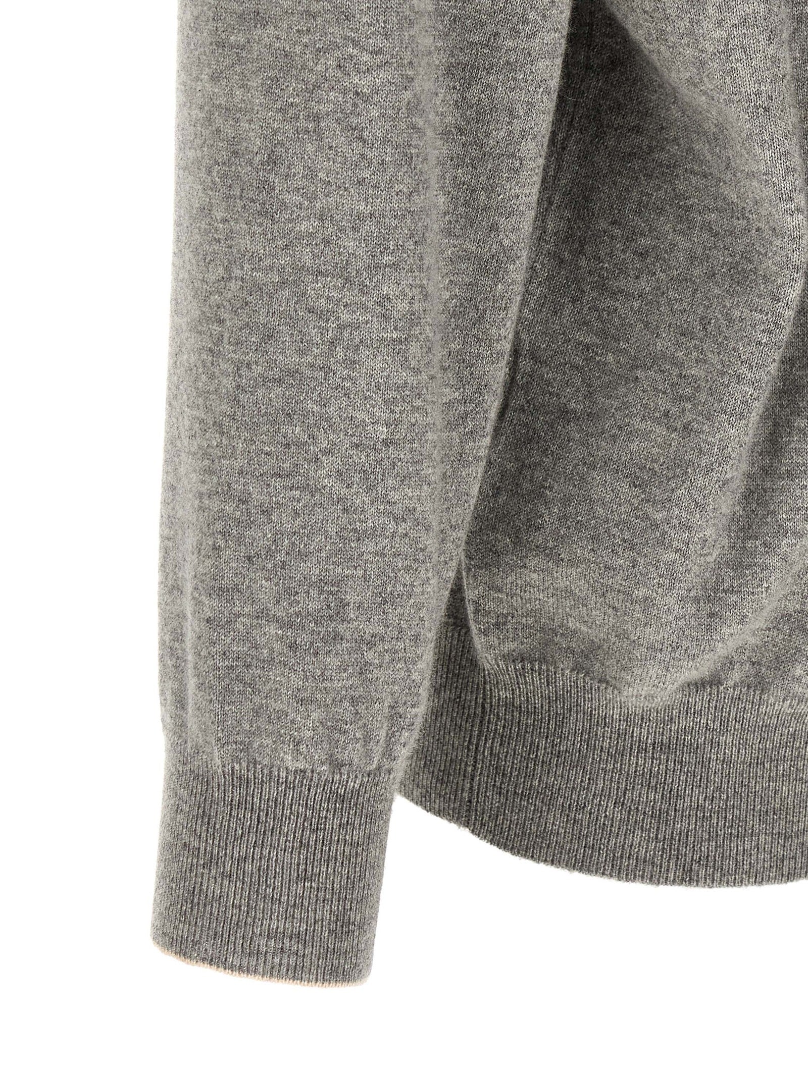 Brunello Cucinelli Gray Cashmere Cardigan for Men