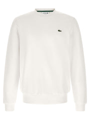 Lacoste White Cotton Sweatshirt