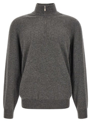 Brunello Cucinelli Gray Cashmere Cardigan
