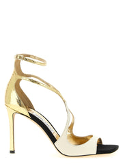 Jimmy Choo Multicolor Leather Stiletto Heel Sandals