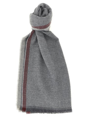Brunello Cucinelli Gray Wool Scarf