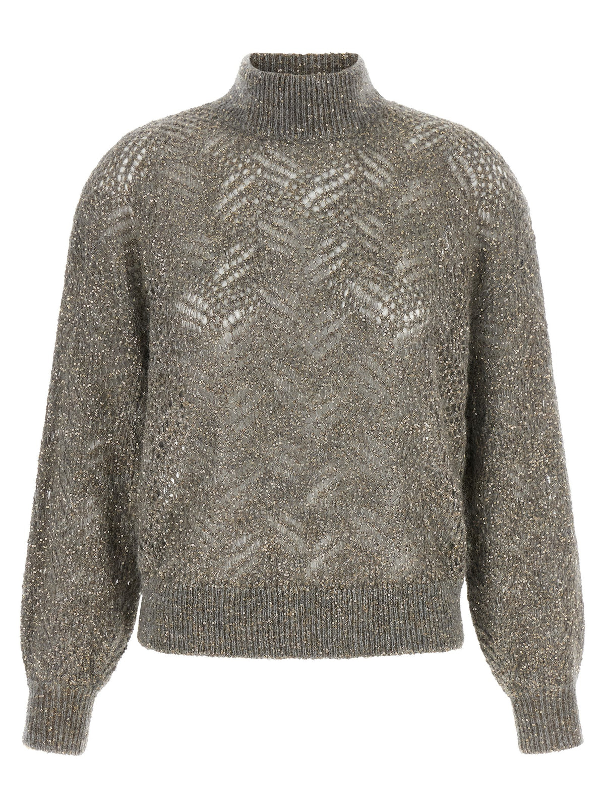 Brunello Cucinelli Gray Polyamide Cardigan for Women