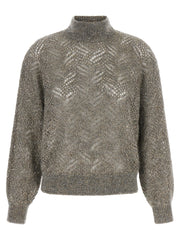 Brunello Cucinelli Gray Polyamide Cardigan for Women