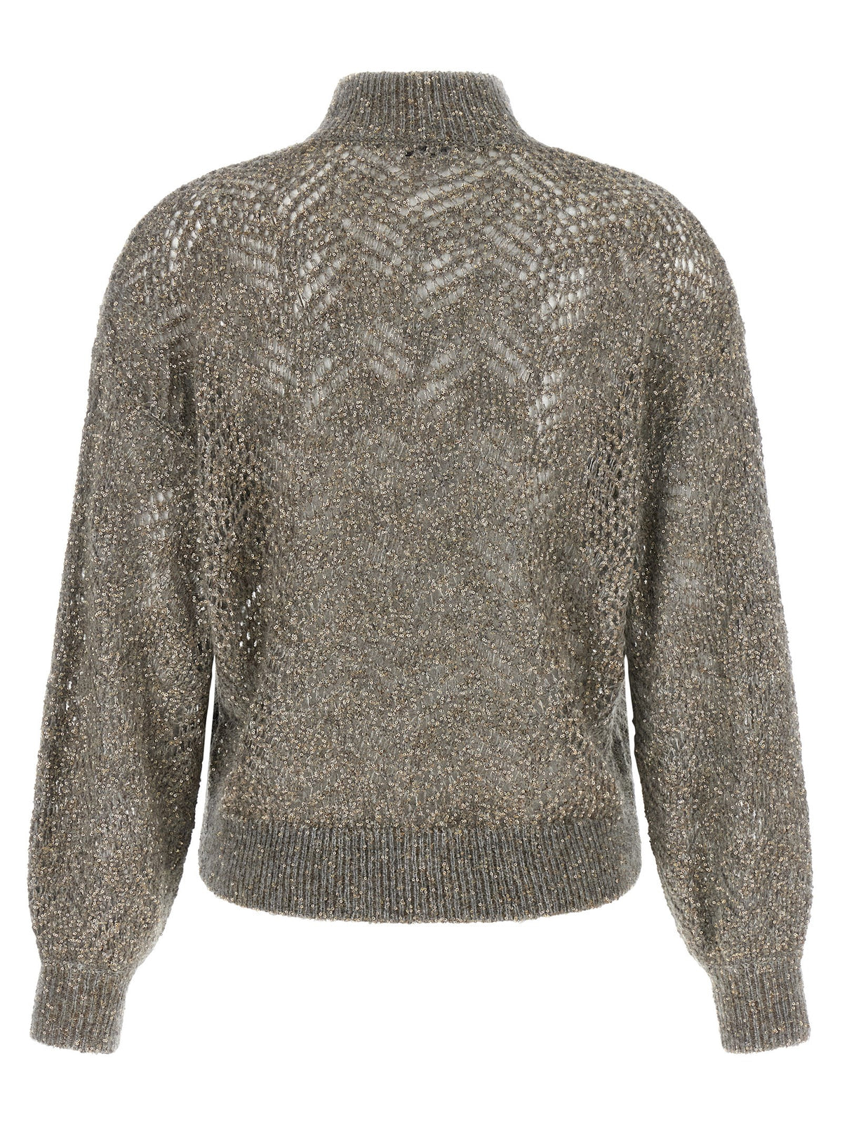 Brunello Cucinelli Gray Polyamide Cardigan for Women