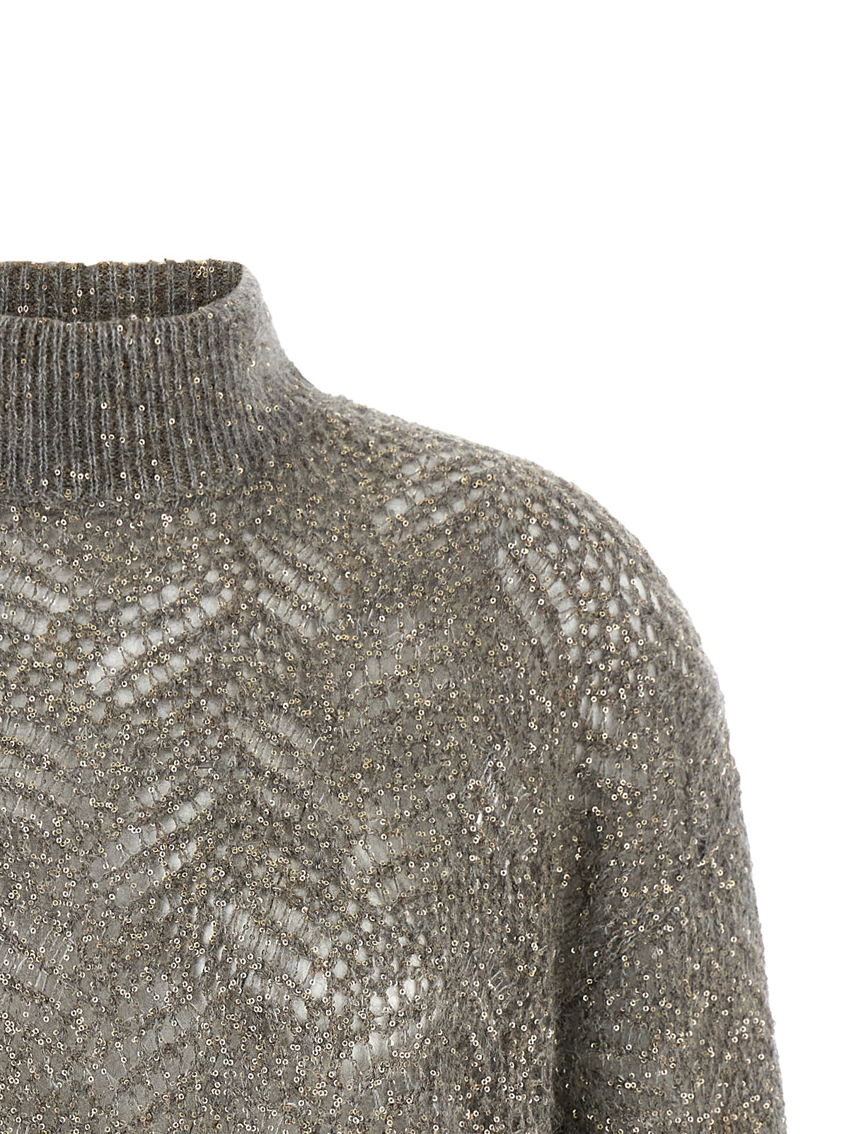 Brunello Cucinelli Gray Polyamide Cardigan for Women