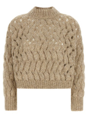 Brunello Cucinelli Beige Wool Cardigan