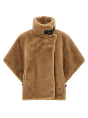 PINKO Beige Polyester Coat for Women