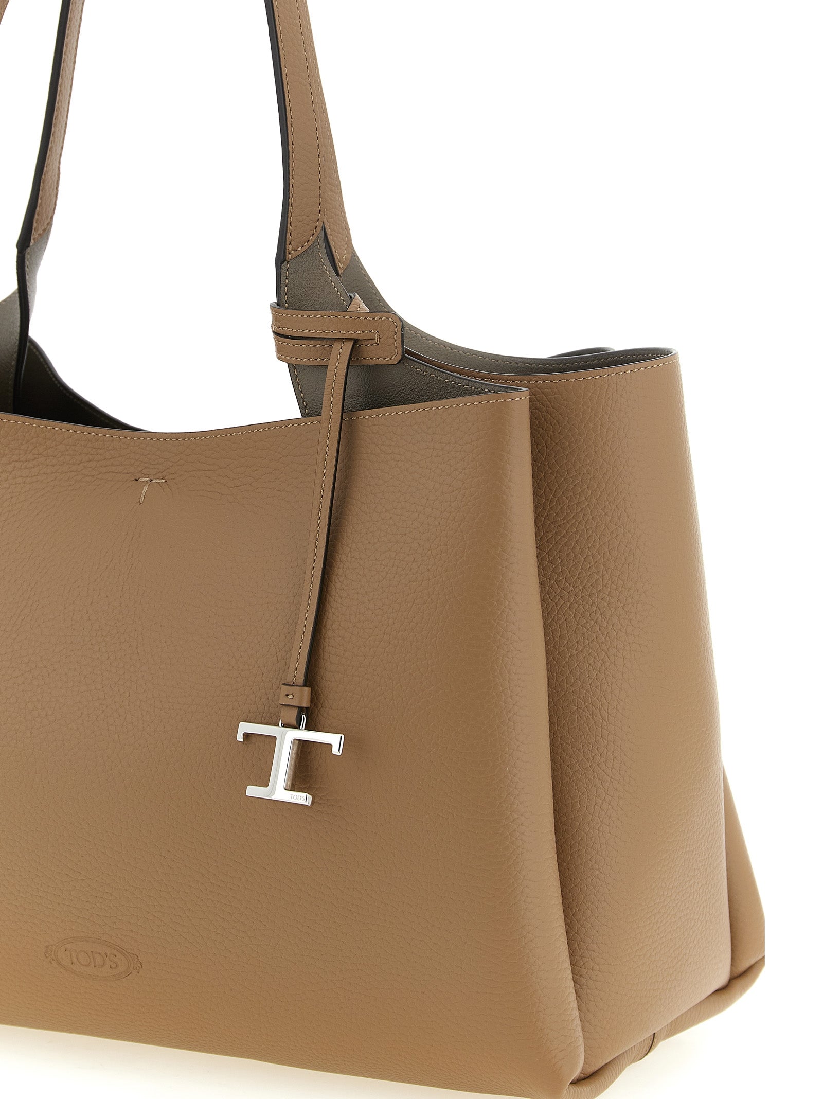 Tod's Brown Calfskin Tote Bag for Women