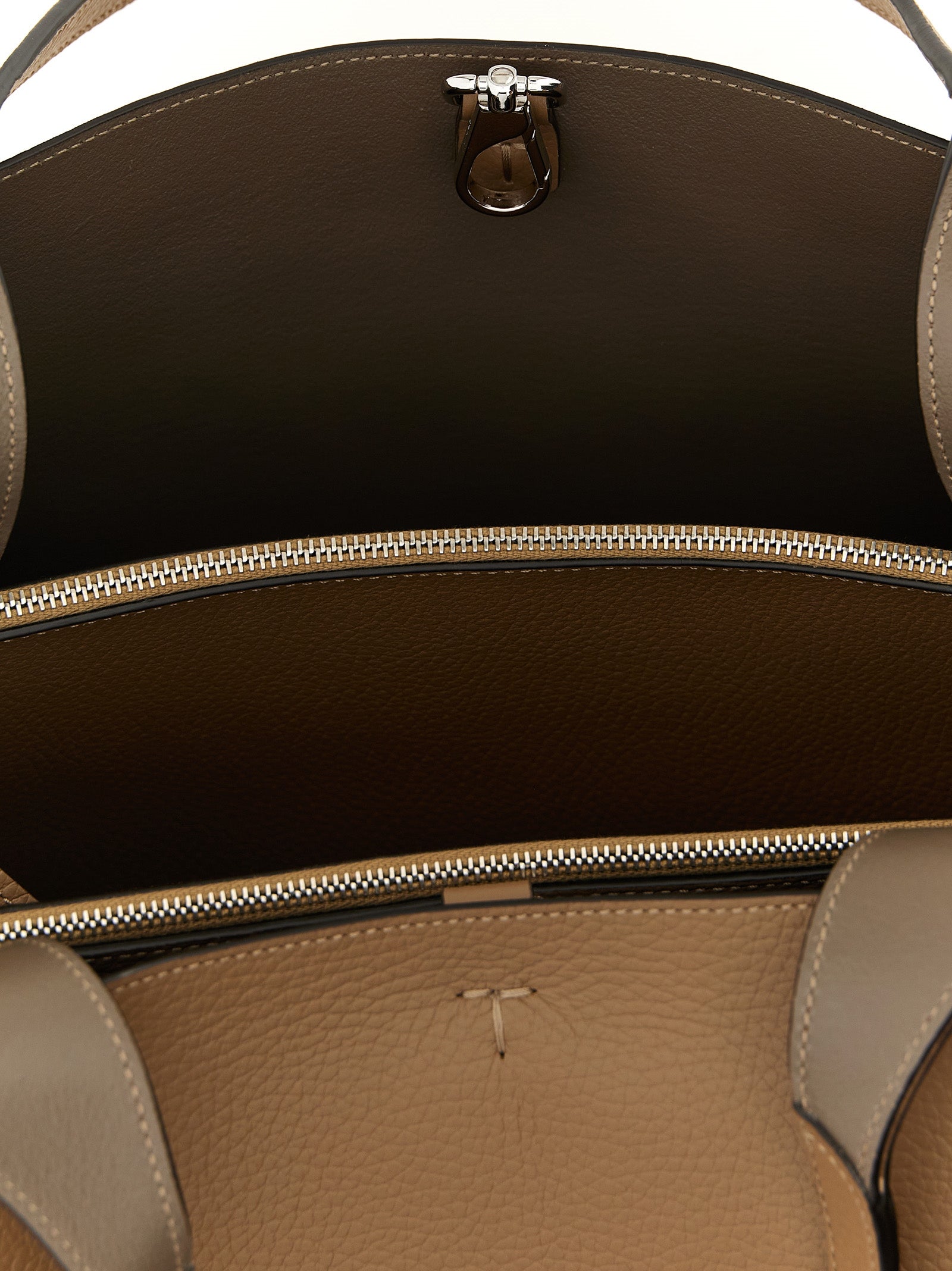 Tod's Brown Calfskin Tote Bag for Women