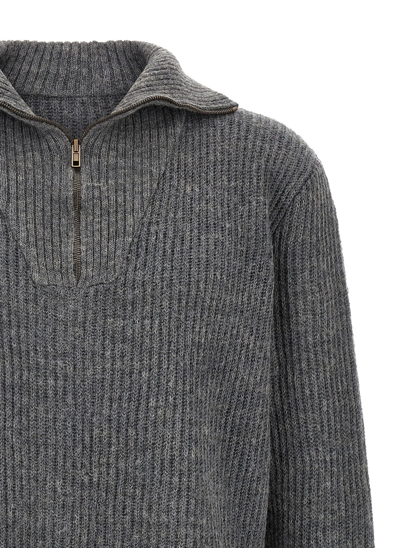 Maison Margiela Gray Linen Cardigan for Men