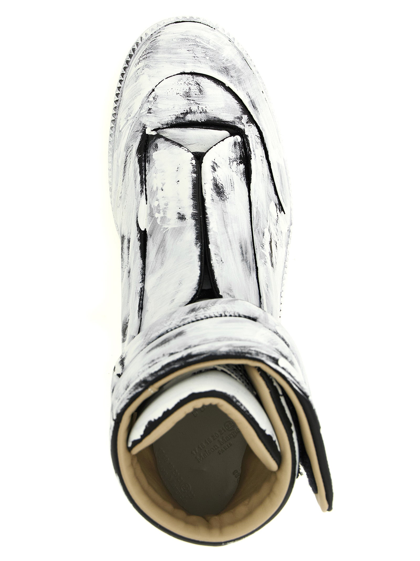 Maison Margiela Bicolor Calfskin Athletic Sneakers for Men