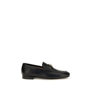 Valentino Garavani Black Calf Leather Bos Taurus Slip-On Loafers