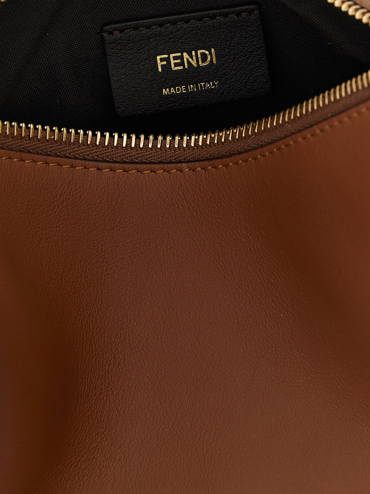 Fendi Brown Calfskin Handbag for Women