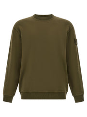 Stone Island Bicolor Cotton Sweatshirt