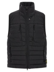 Stone Island Black Polyamide Sleeveless Jacket