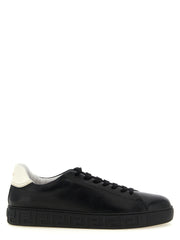 Versace Bicolor Calfskin Low Top Sneakers