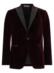 Pal Zileri Bordeaux Cotton Blazer