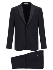 Pal Zileri Black Wool Two-Piece Suit for Men