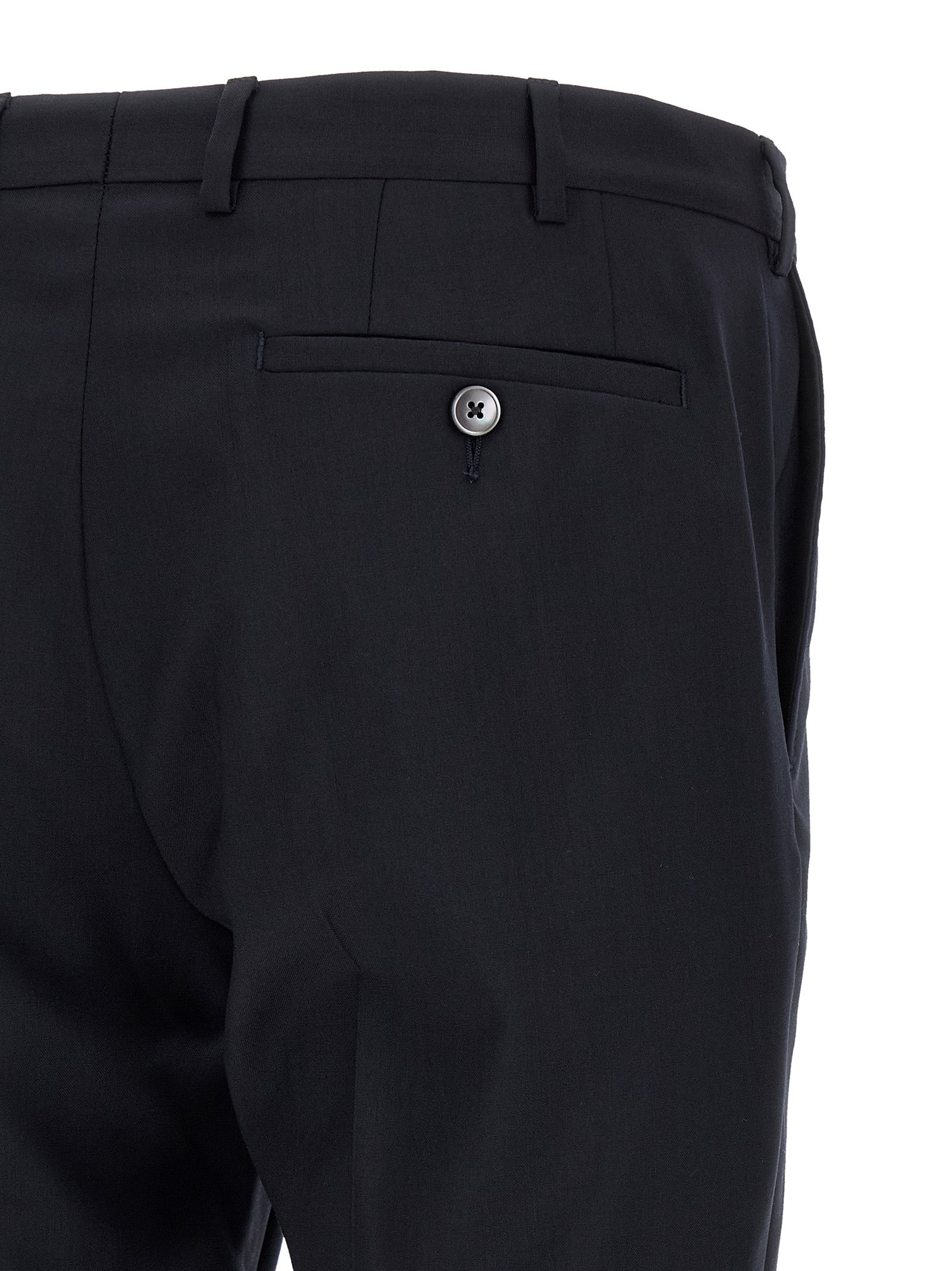 Pal Zileri Black Wool Two-Piece Suit for Men