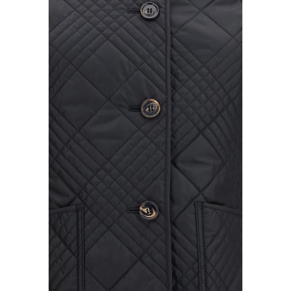 Burberry Black Polyamide Full-Length Jacket for Women